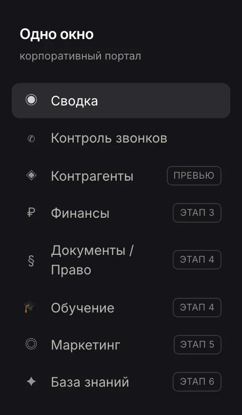 Переключение роли в портале